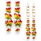 2 Strings Artificial Fabric Jasmine Garland for Festivals Pooja Indian Muslim Wedding Home Decor - Housewarming Diwali Eid Decorations - Mehndi Haldi Party Day of the Dead Door Hanging
